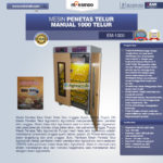 Jual Mesin Penetas Telur Manual 1000 Telur (EM-1000) di Pekanbaru