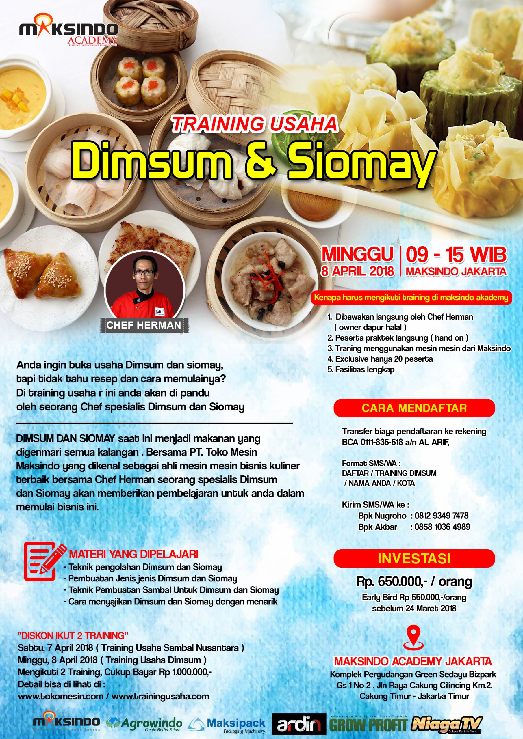 Training Usaha Dimsum & Siomay, 8 April 2018