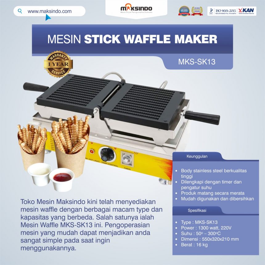 Jual Mesin Stick Waffle Maker MKS-SK13 Di Pekanbaru